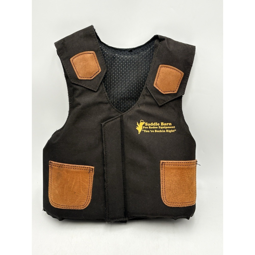 Saddle Barn Rodeo Vest Kids Youth Small Muttin Bustin Protective Gear Riding